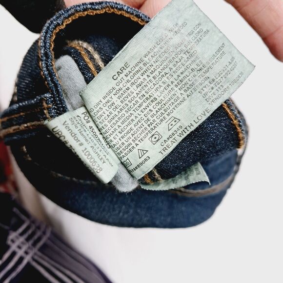 LEI Bootcut Jeans 15 Jr Plus Dark Denim Ashley Low rise Flare Indigo Vtg Y2k - Picture 11 of 11